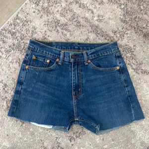 Levi's Staruss Co 505 Denim Jean Cut Off Shorts Sz 29